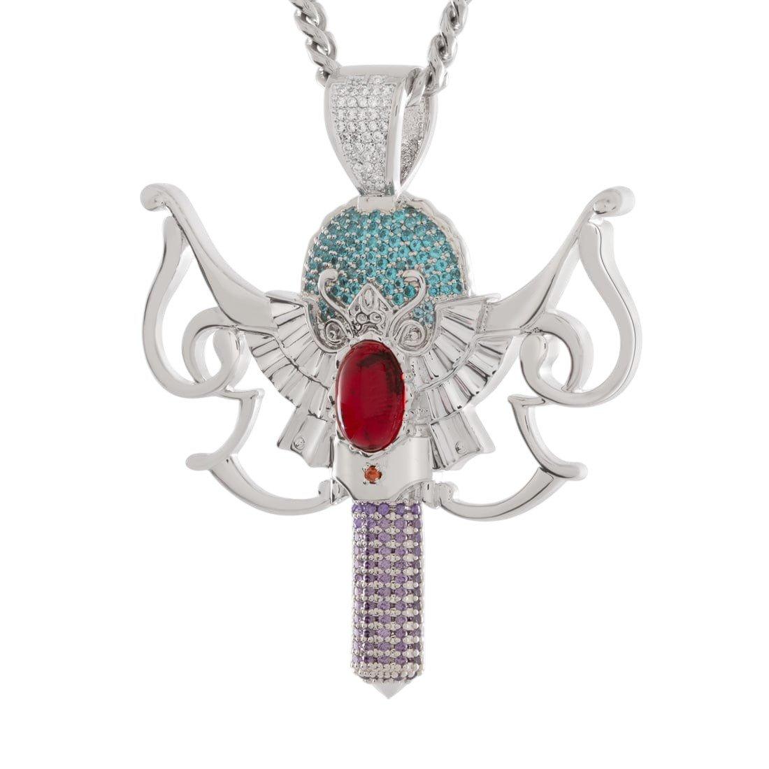 King Ice X Yu-Gi-Oh! Monster Reborn Necklace - WHITE GOLD